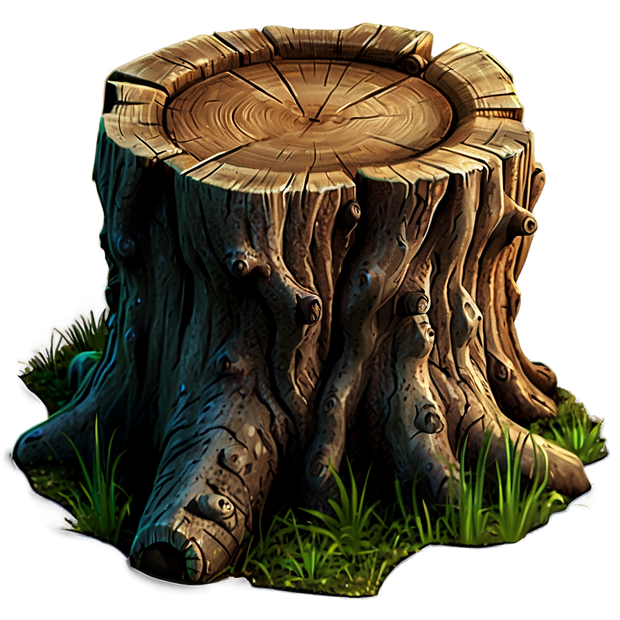 Fairy Tale Tree Stump Png 06132024