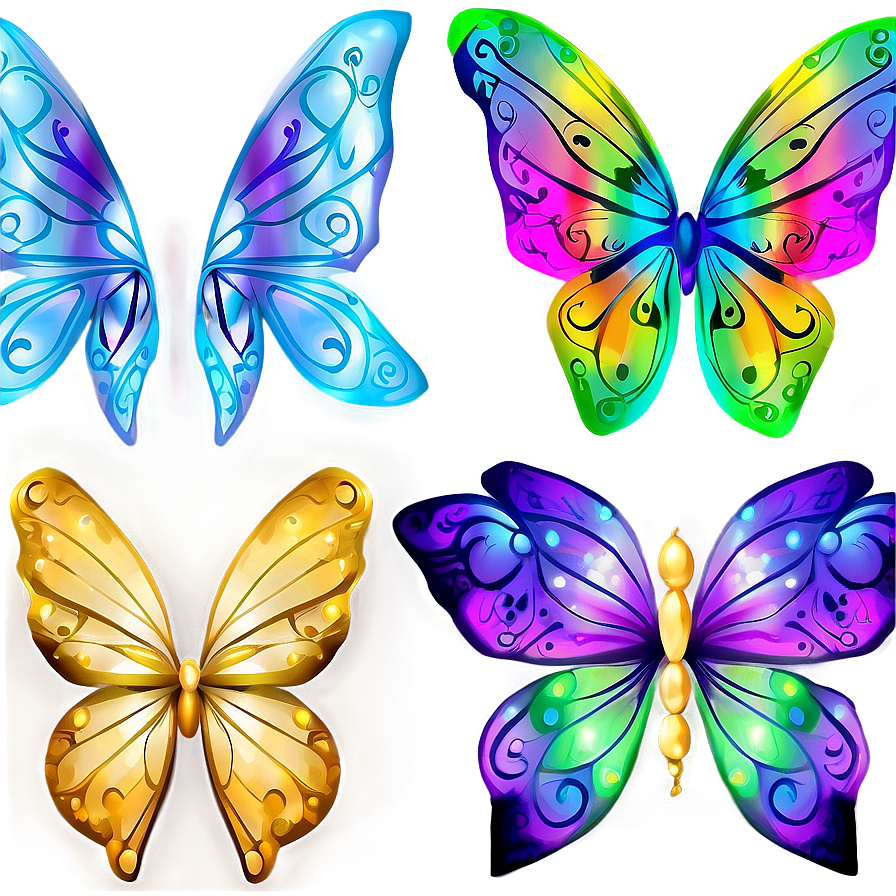 Fairy Wings For Costume Design Png 05252024