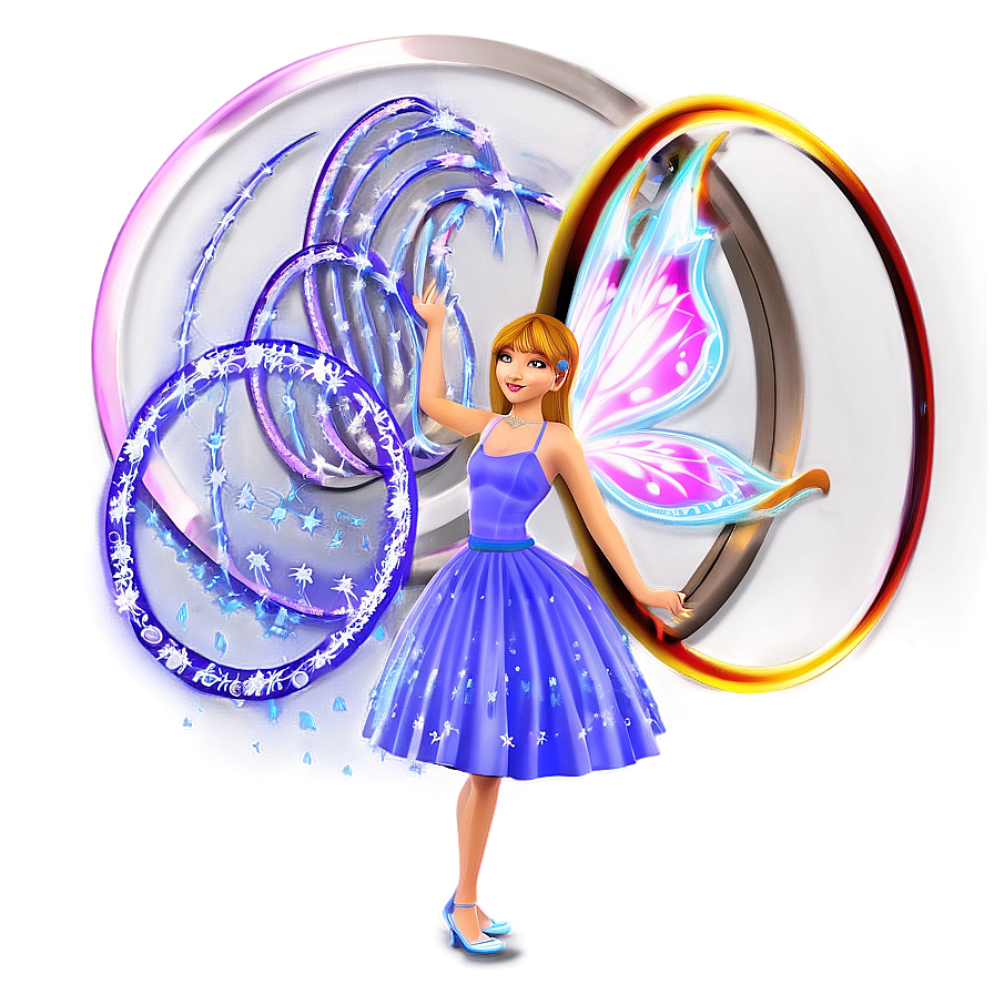 Fairy With Magic Circle Png Kfw54