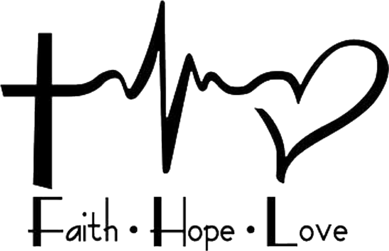 Faith Hope Love Heartbeat Graphic