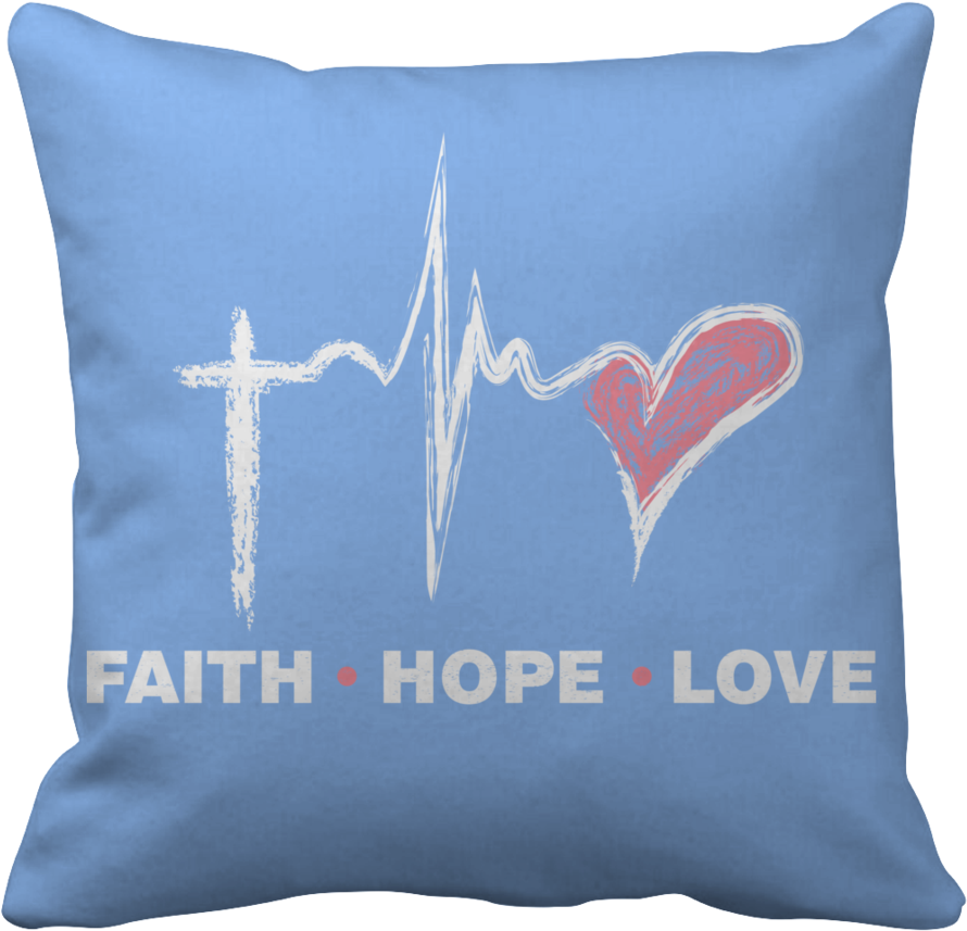 Faith Hope Love Pillow Design