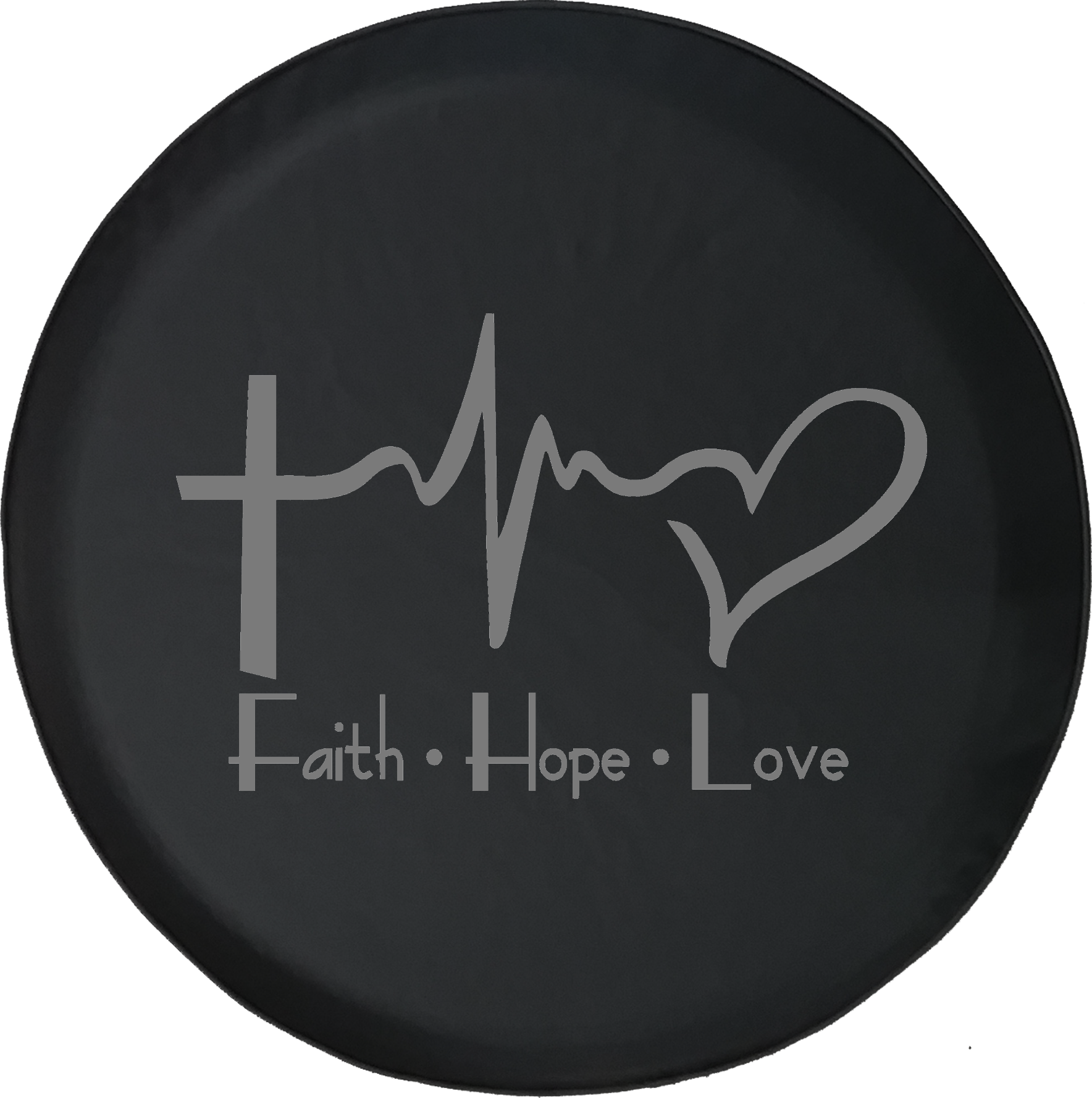 Faith Hope Love Plate Design
