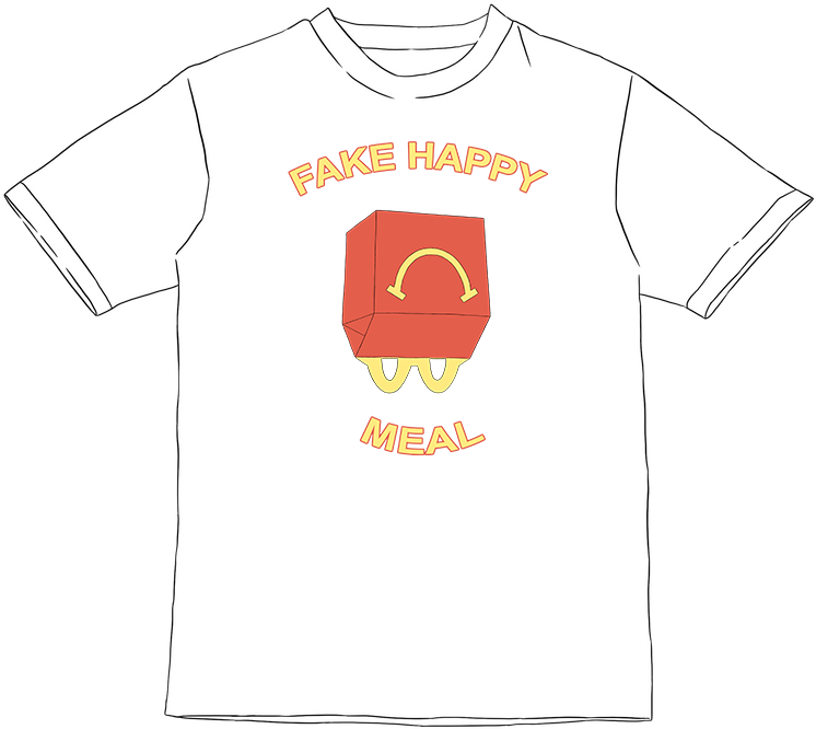 Fake Happy Meal T Shirt Design