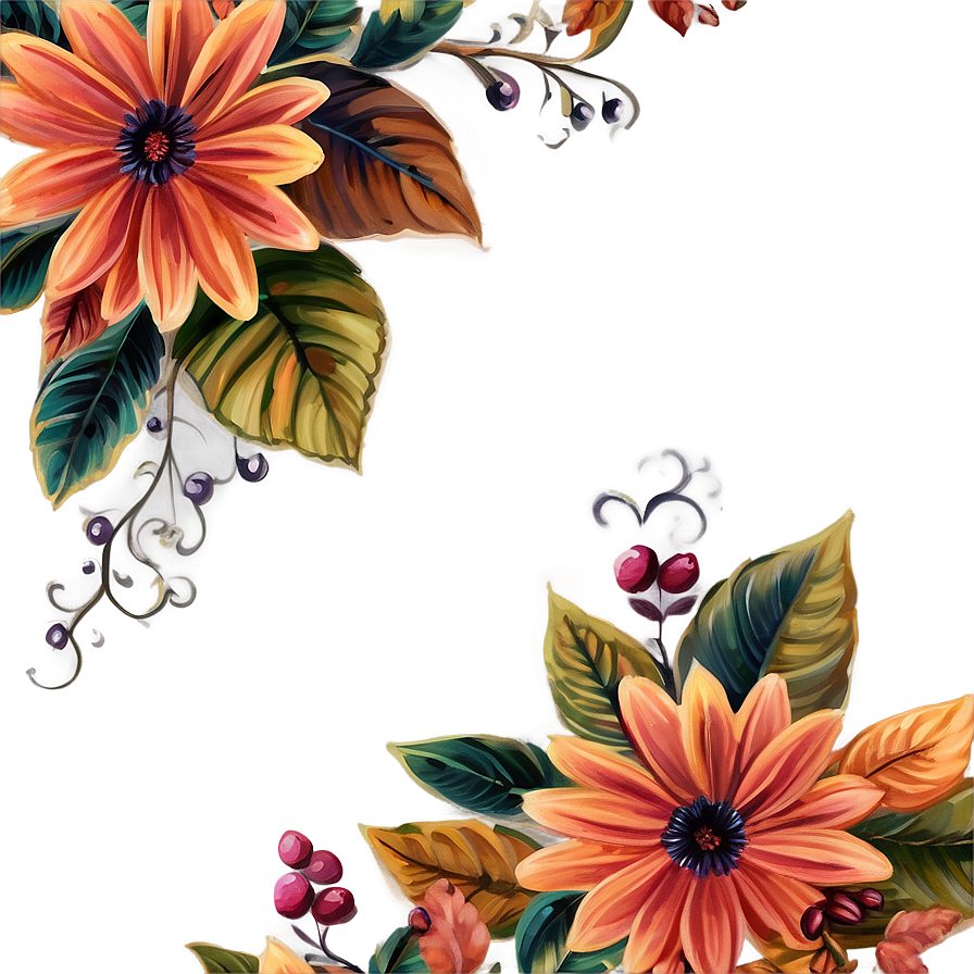 Fall Floral Fantasy Png 06272024