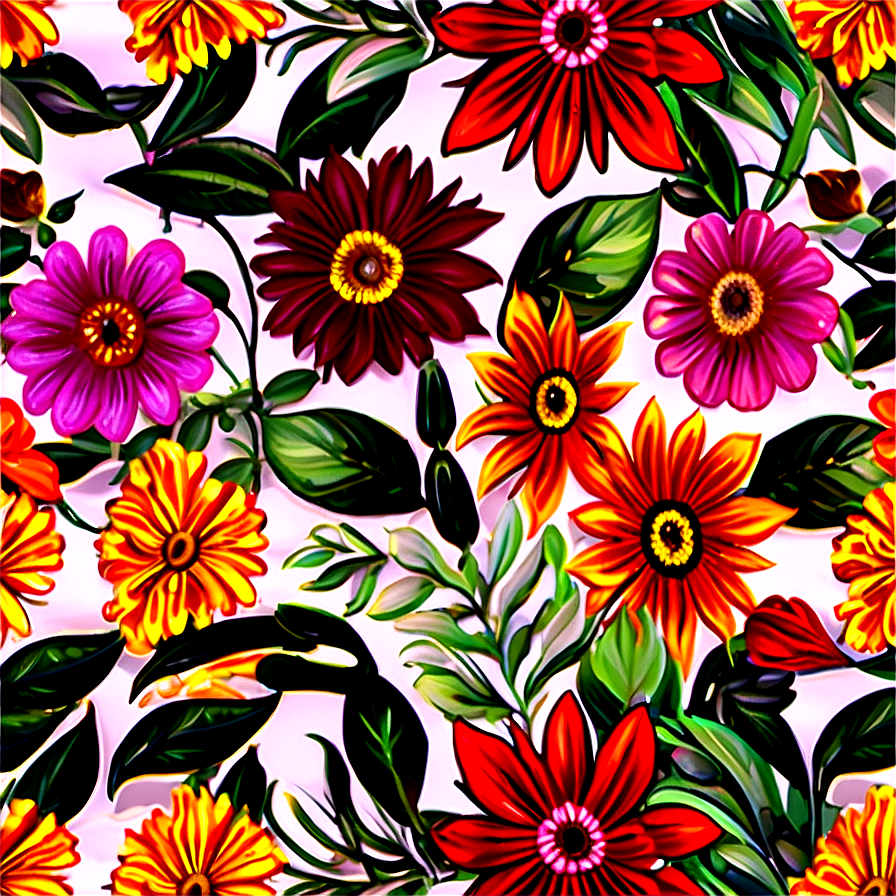 Fall Floral Tapestry Png Jyh70