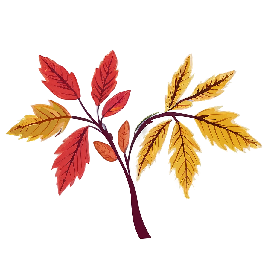 Fall Leaves Silhouette Png 9