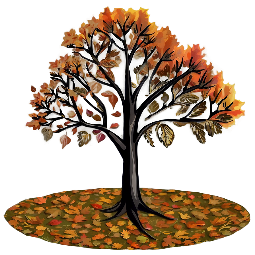 Fall Trees With Farmhouse Png 90