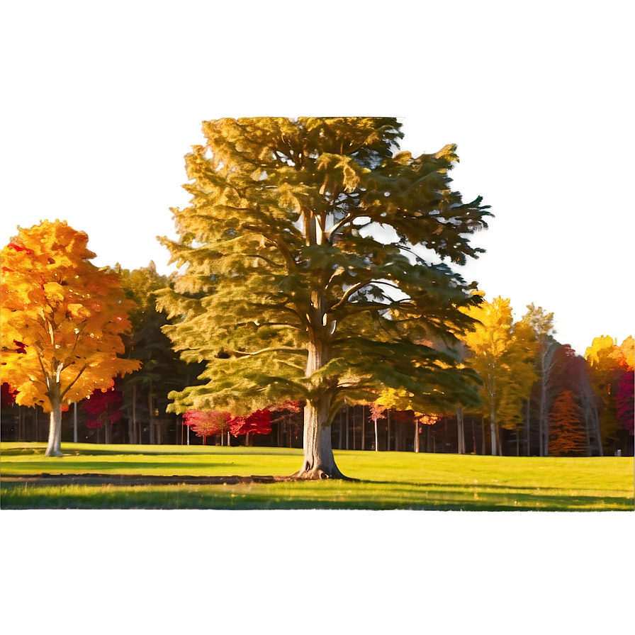 Fall Trees With Sunbeams Png 41