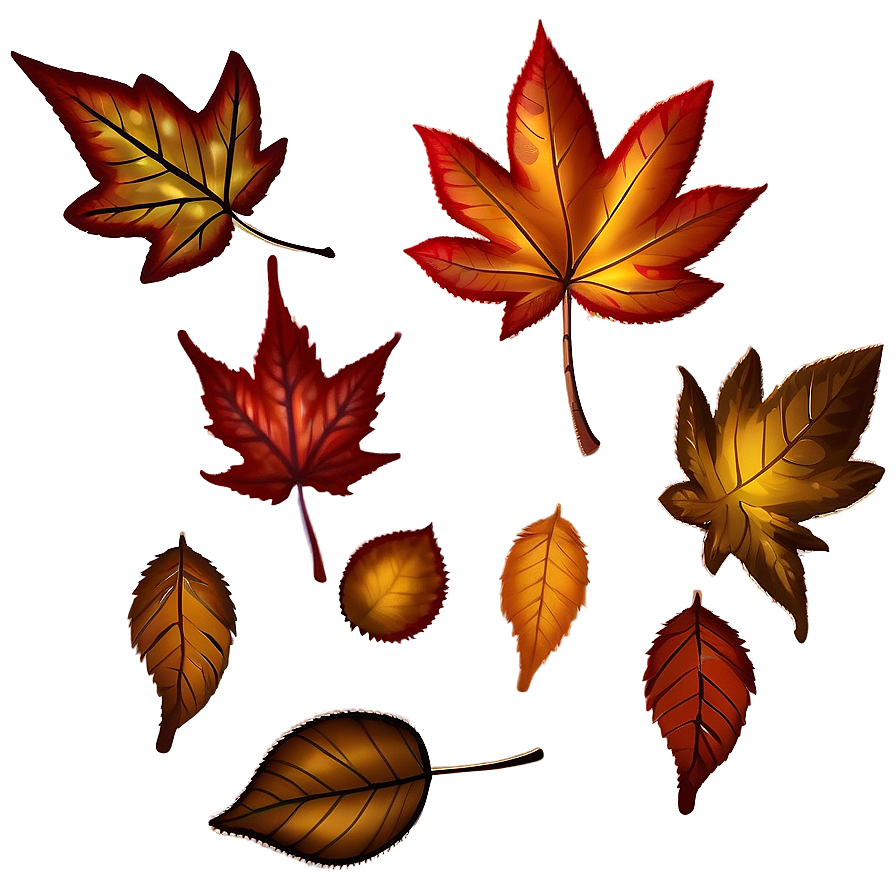 Fallen Leaves Under Trees Png 86