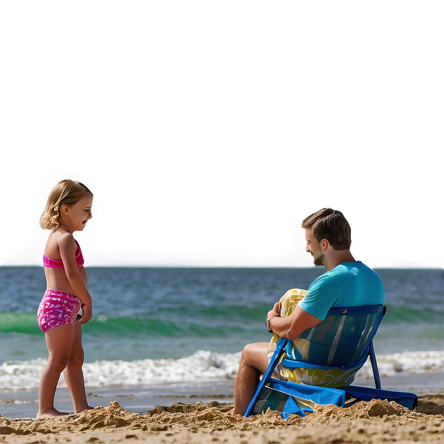 Family At The Beach Png Boo91