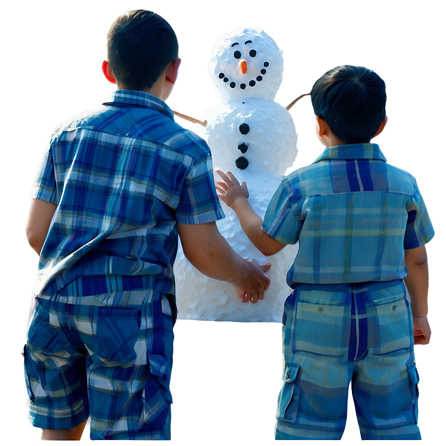 Family Building Snowman Png Ink92