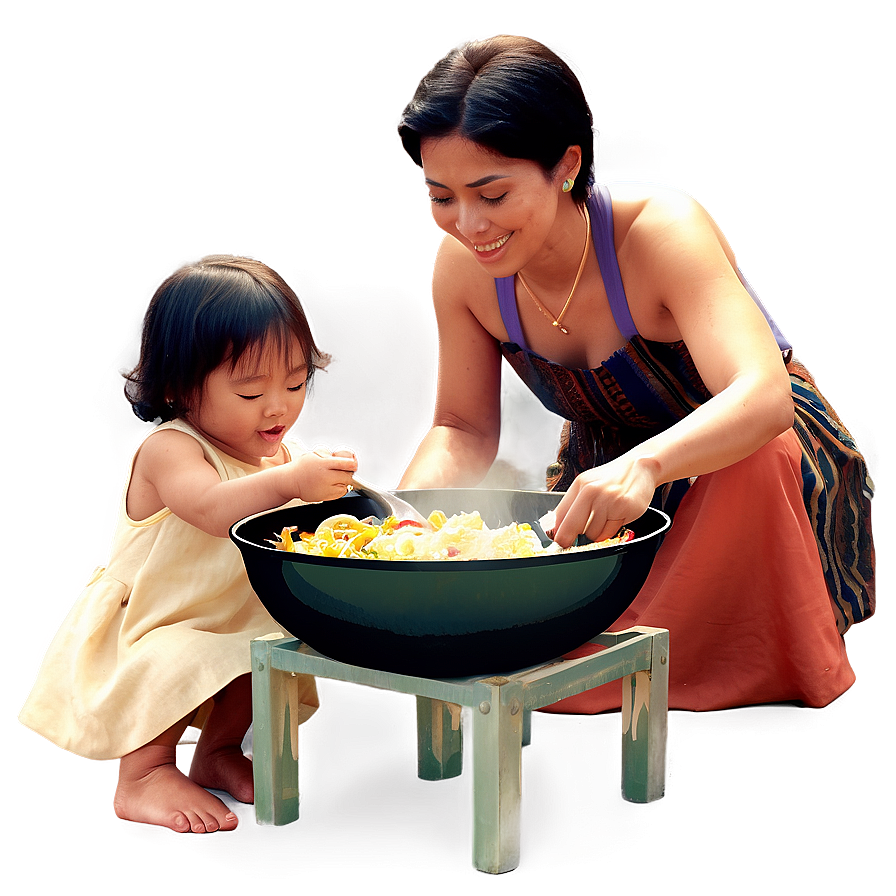 Family Dinner Cooking Png Vnc77