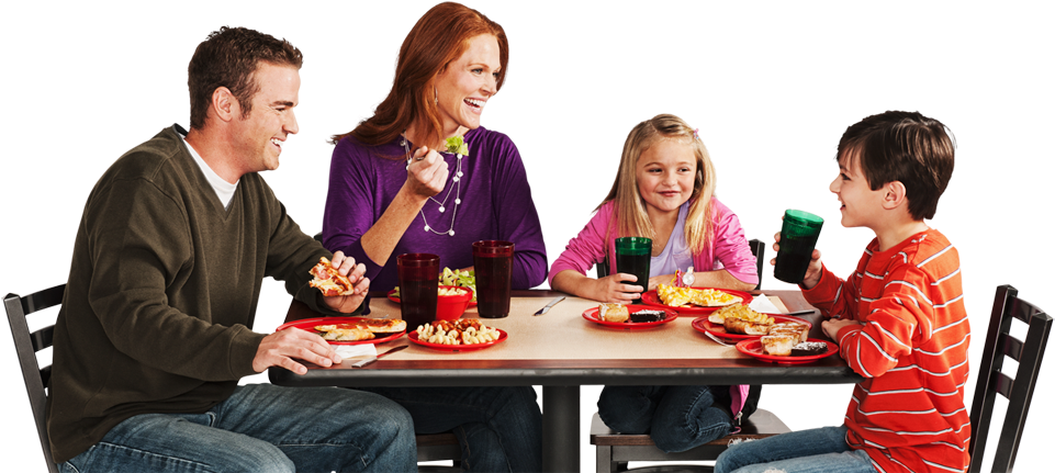 Family Enjoying Meal Together