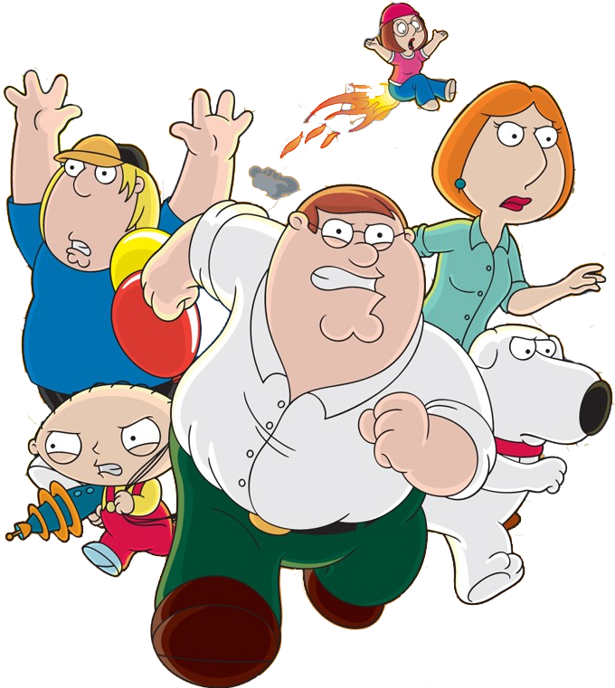 Family Guy Characters Running