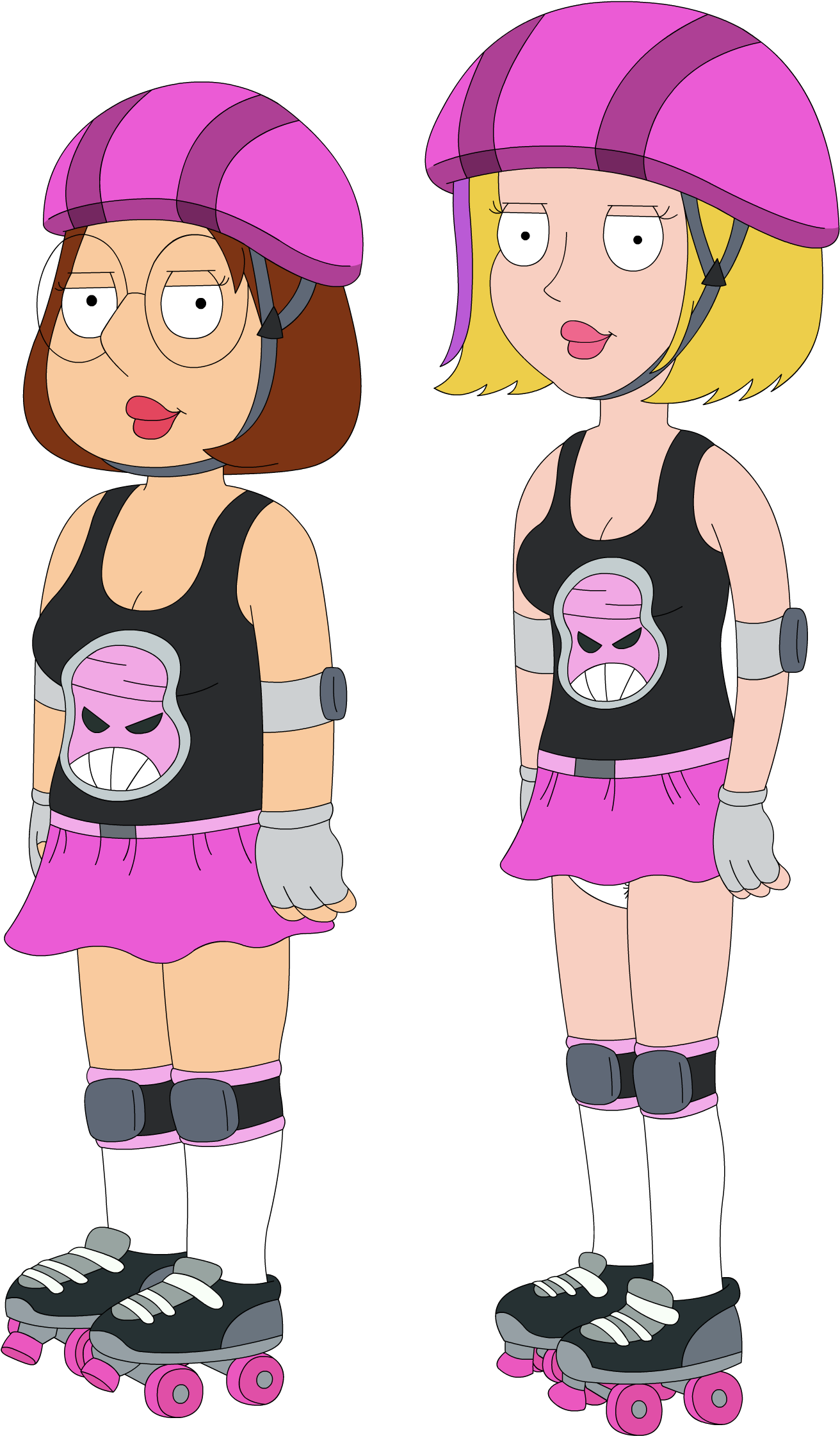 Family Guy Roller Skating Twins