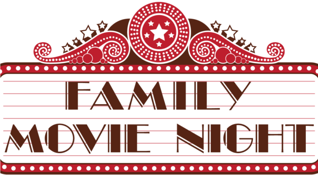 Family Movie Night Marquee Sign