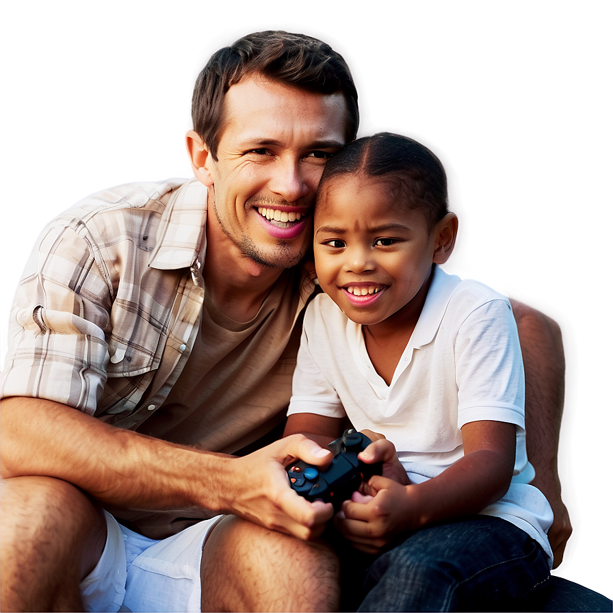 Family Playing Video Games Png Hjk75