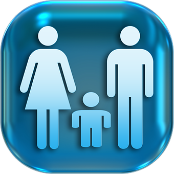 Family Restroom Sign Icon