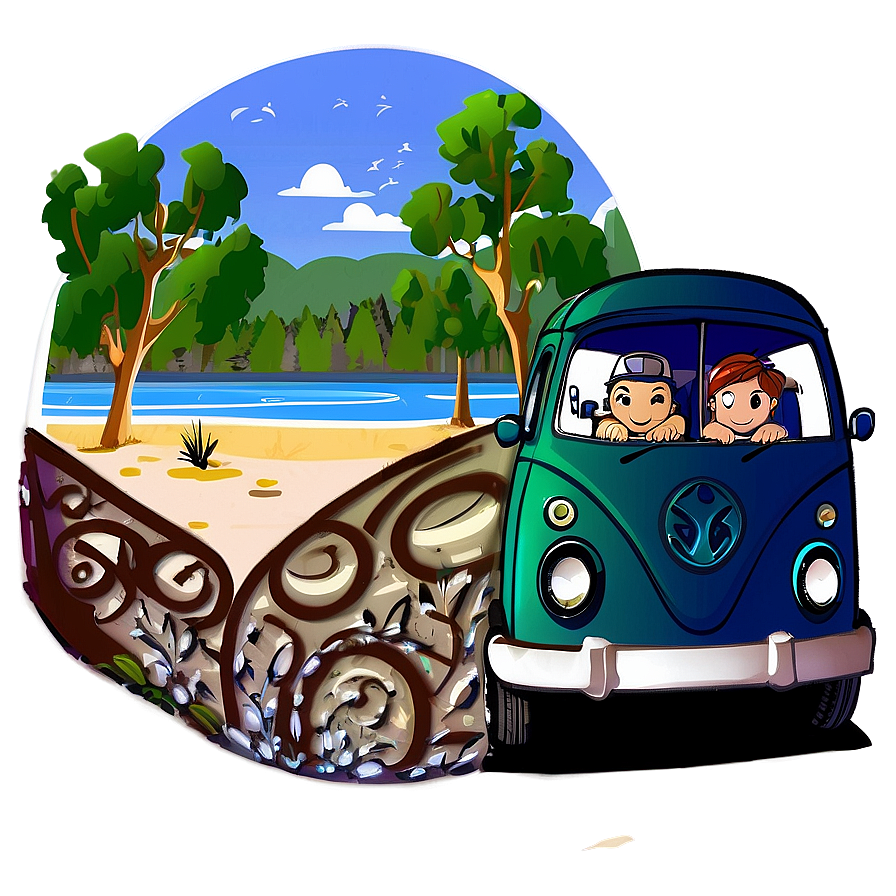 Family Road Trip Cartoon Png 62