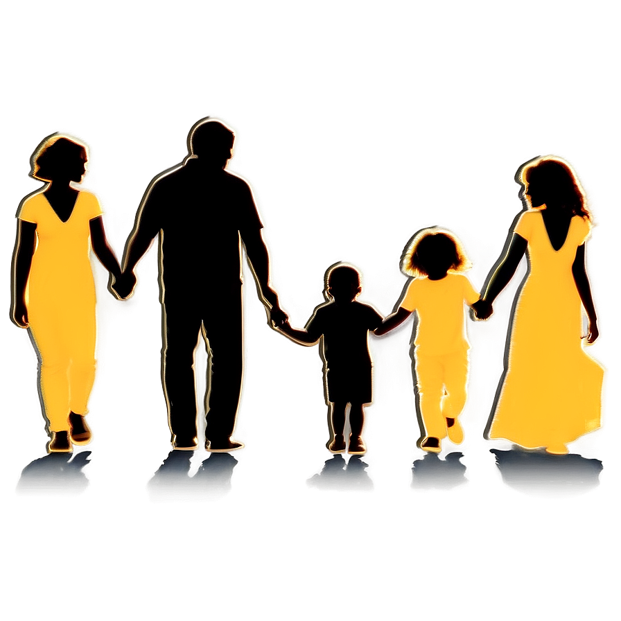 Family Silhouette Clipart Png Cyp