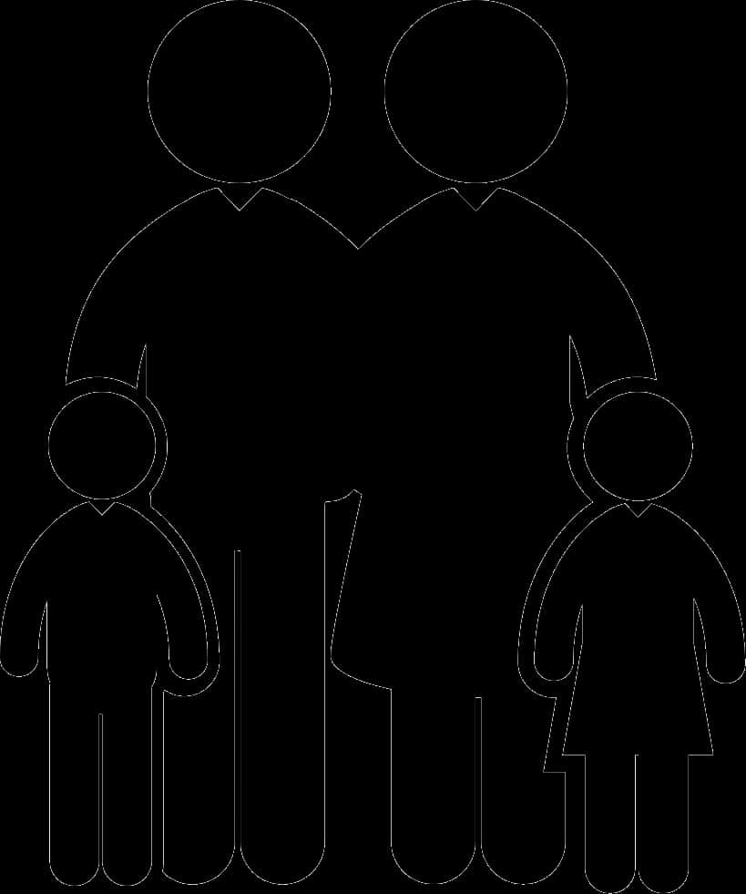 Family Silhouette Graphic