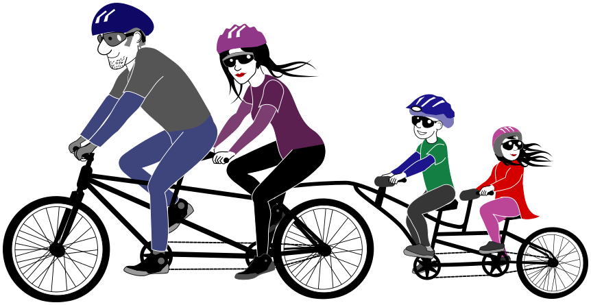 Family Tandem Bike Ride