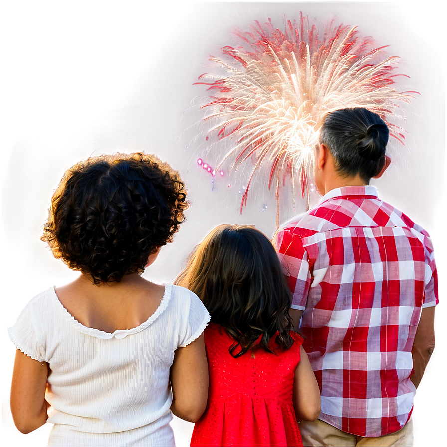 Family Watching Fireworks Png 57