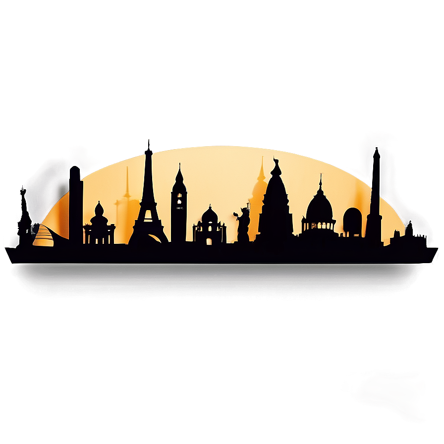 Famous Landmarks Paper Cut Out Png Gdi68