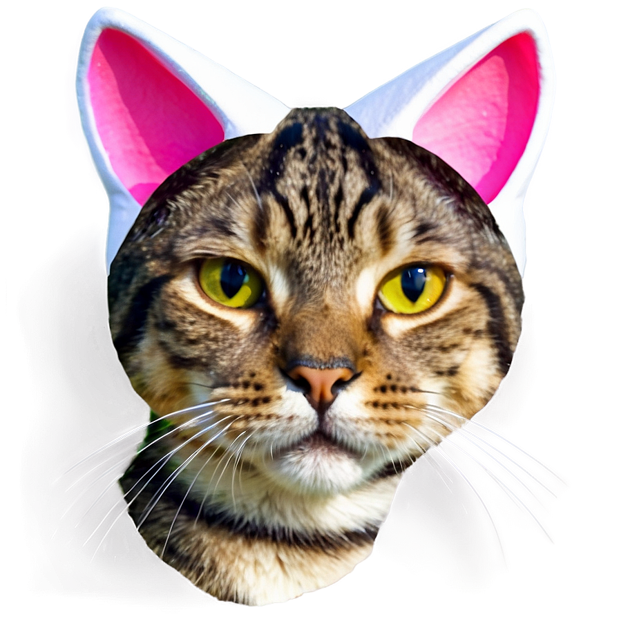 Fancy Cat Ear Drawing Png Xaq43