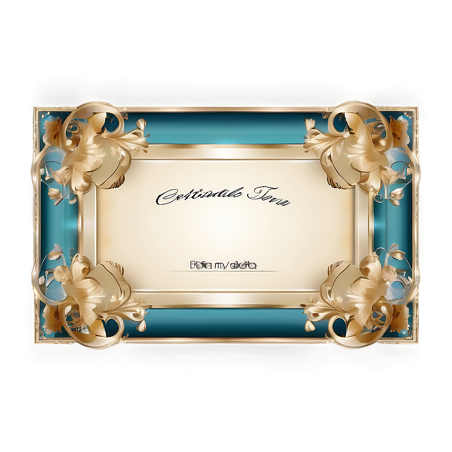 Fancy Frame For Certificate Png 5