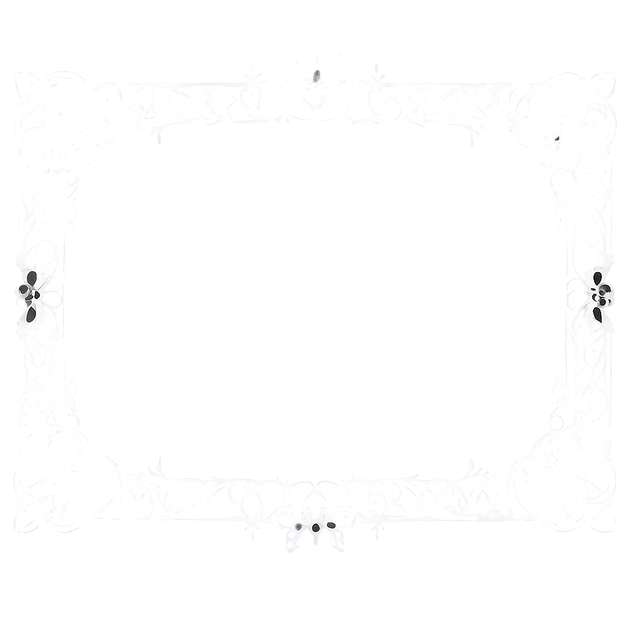 Fancy Frame With Lace Png Tfn