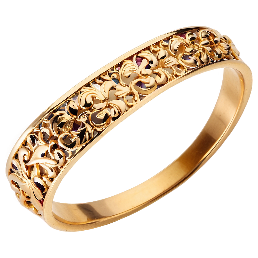 Fancy Gold Bracelet Accessory Png Wbt24