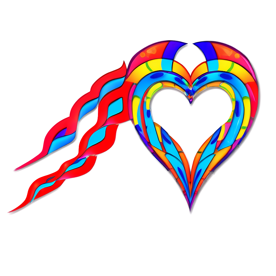 Fancy Heart Doodle Png 06262024