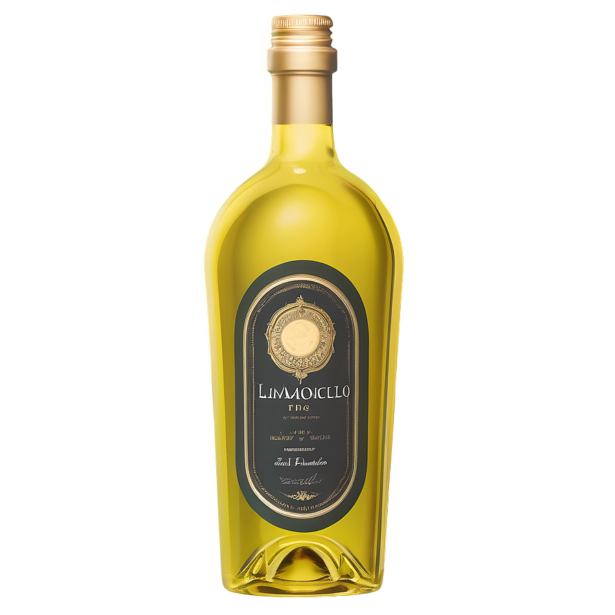 Fancy Limoncello Bottle Png 30