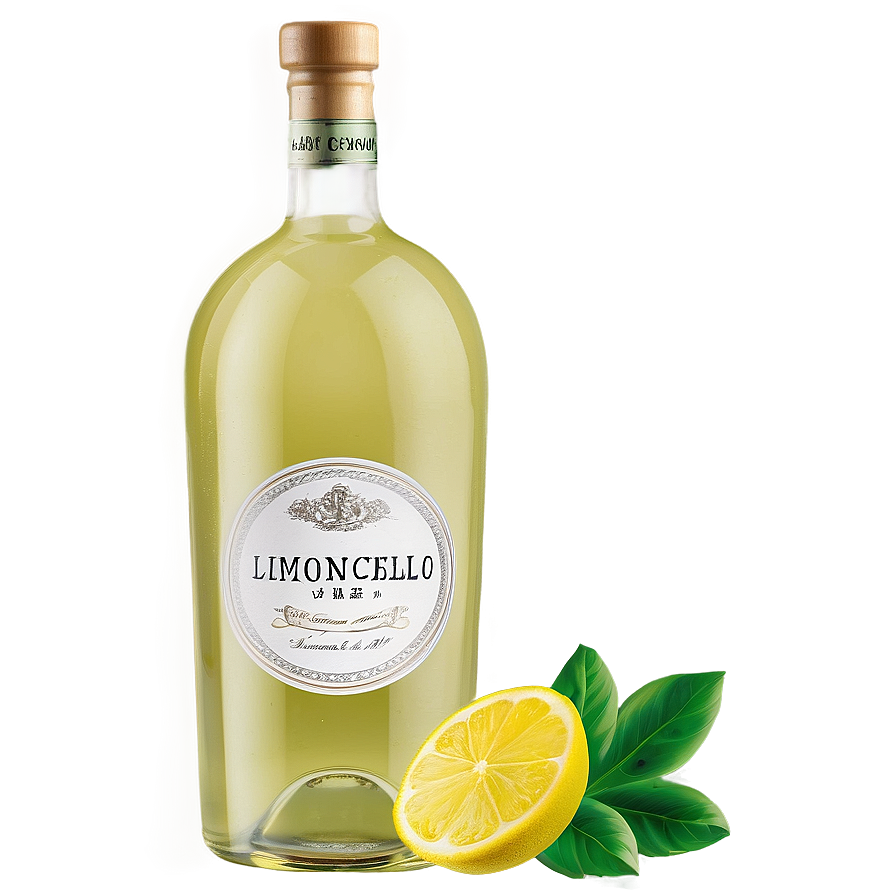 Fancy Limoncello Bottle Png Seh