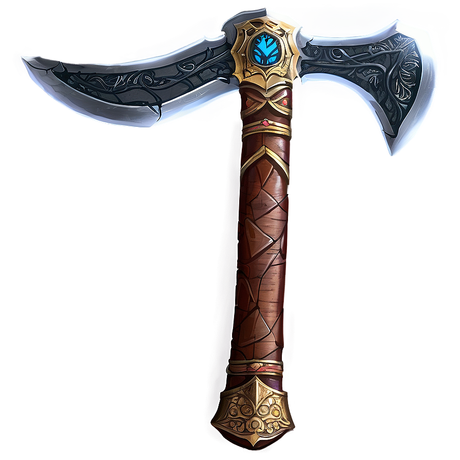 Fantasy Axe Illustration Png Bwa47