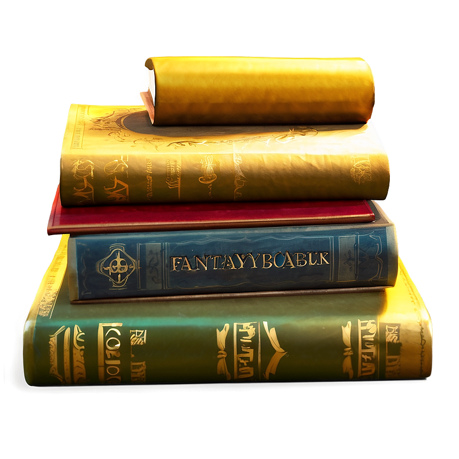 Fantasy Books Pile Png Rqx42