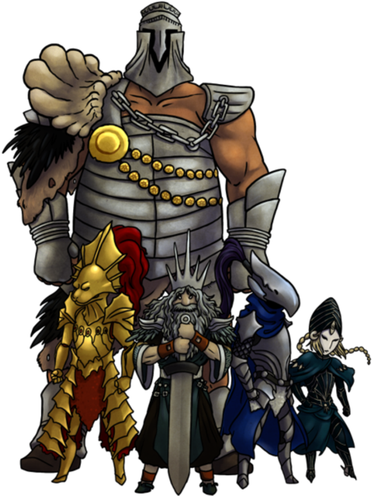 Fantasy Character Group Illustration