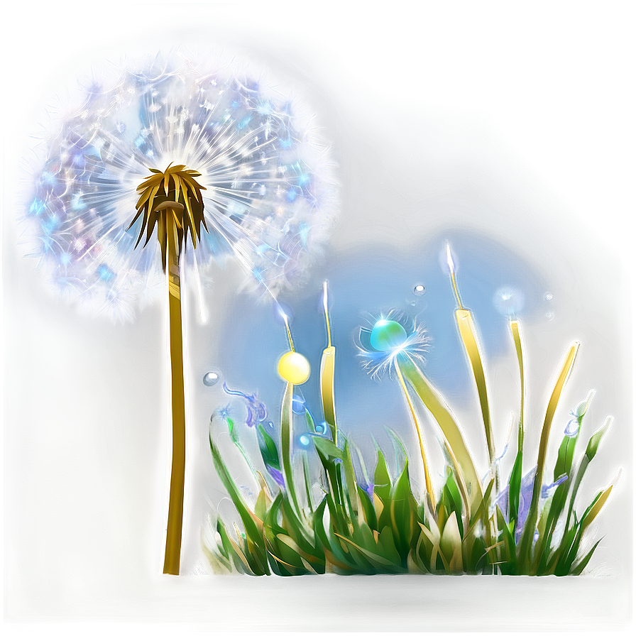 Fantasy Dandelion Glow Png Plh6