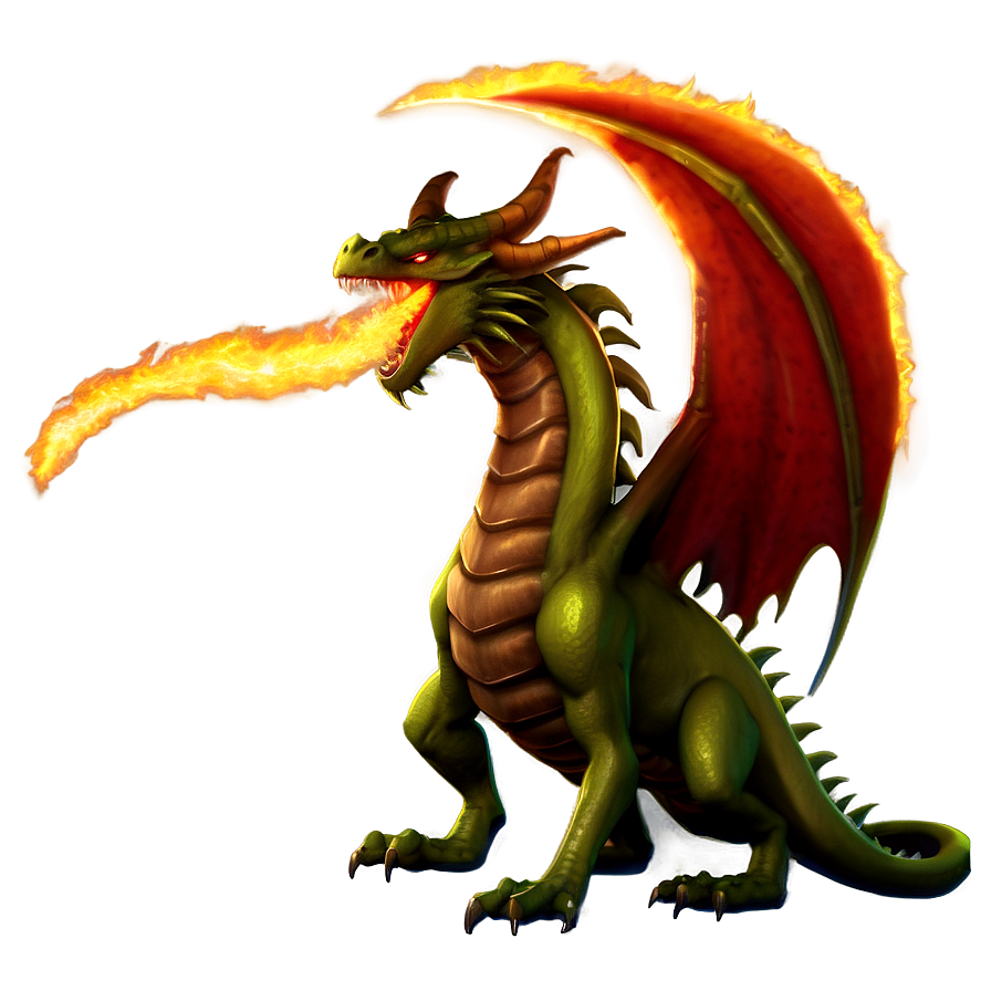 Fantasy Dragon Fire Blast Png Pja74