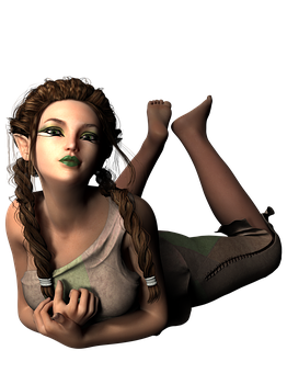 Fantasy_ Elf_ Girl_ Relaxing