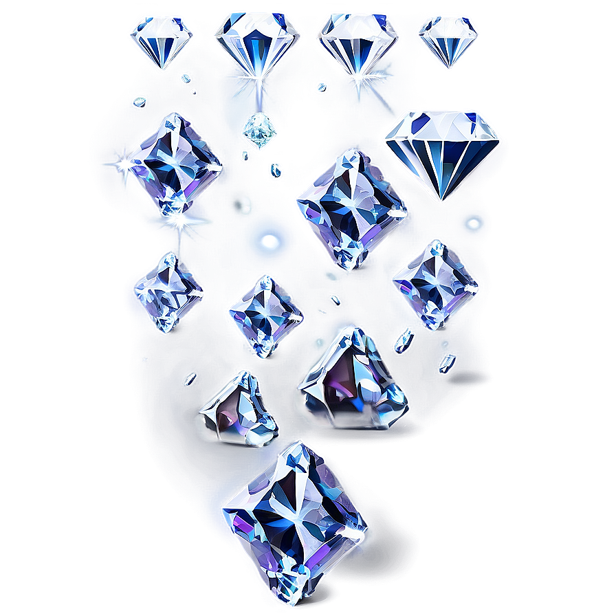 Fantasy Falling Diamonds Png Tdg4