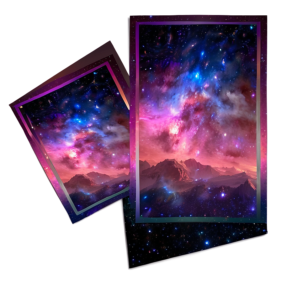 Fantasy Galaxy Stars Scene Png Xxt41