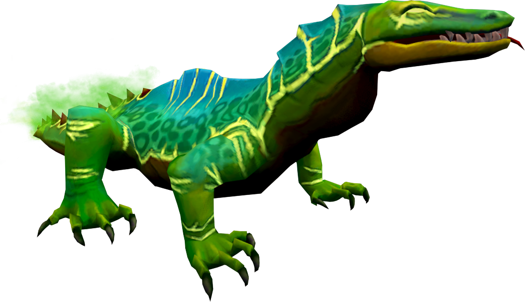 Fantasy Green Crocodile