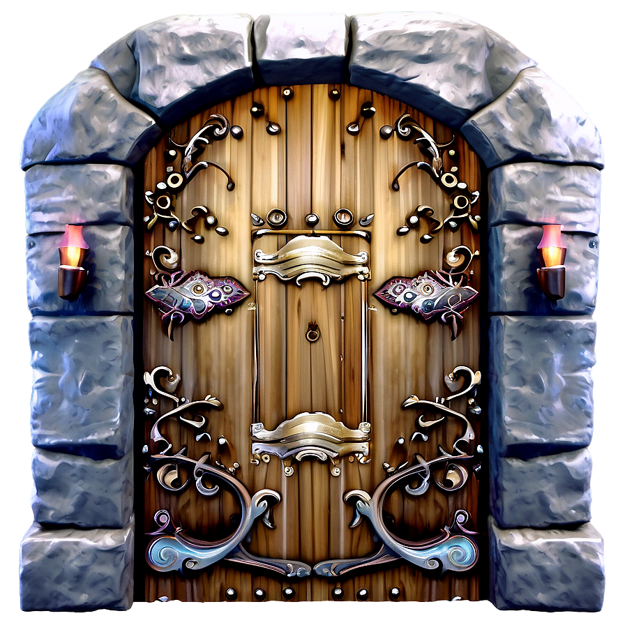 Fantasy Magical Door Design Png 95