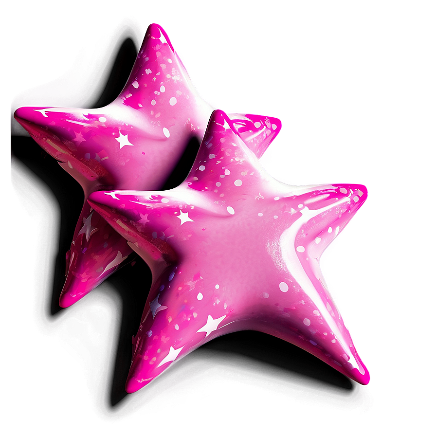 Fantasy Pink Stars Png 3