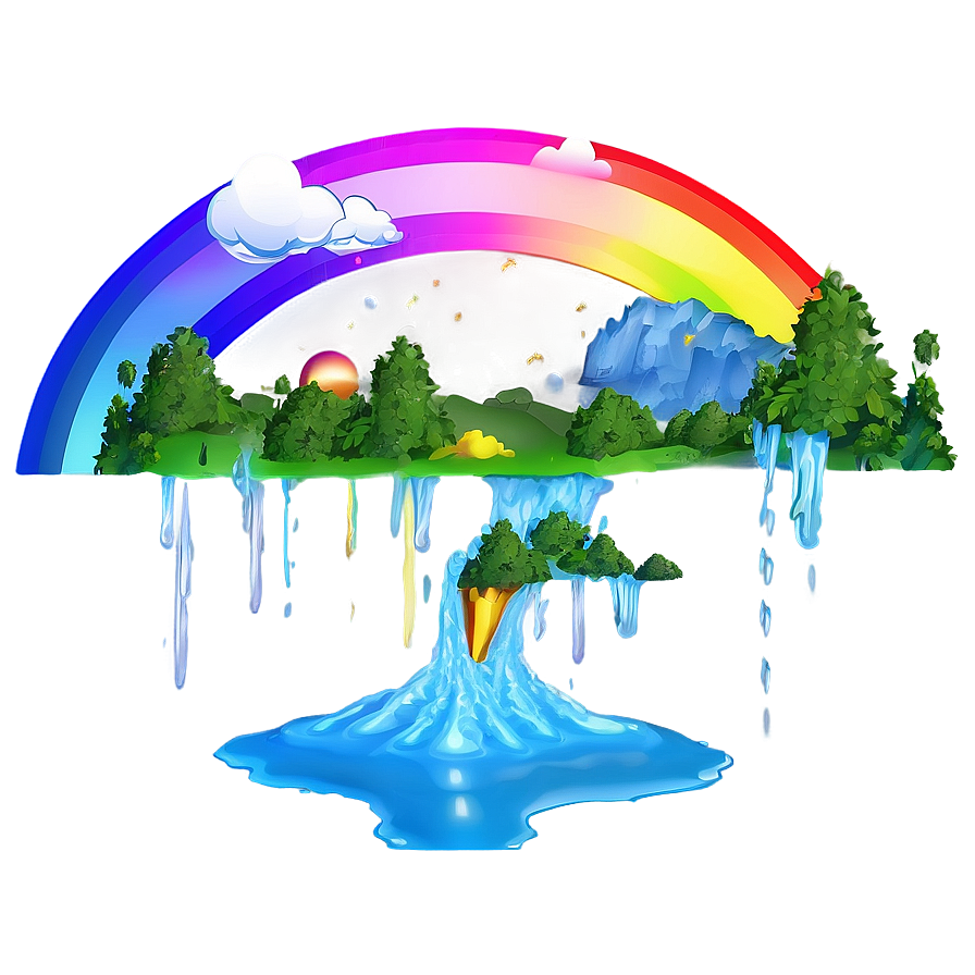 Fantasy Rainbow Landscape Png 04292024