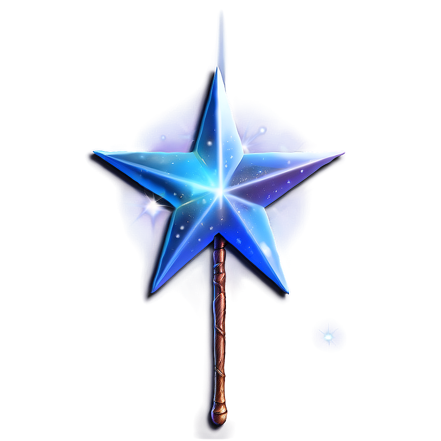 Fantasy Star Wand Png 4