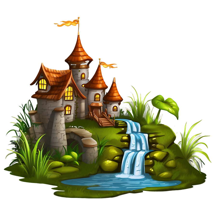 Fantasy Swamp Castle Png 06122024