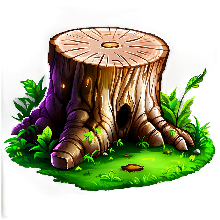 Fantasy Tree Stump Png 06132024